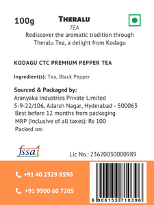SilverMokka Kodagu CTC Premium Pepper Tea 100g