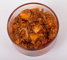 Load image into Gallery viewer, MokkaFarms Traditional Andhra Pickles | Home-made | Pulihora Avakaya | Lemon-Rice Pickle | Farm Grown Natural Raw Mangoes + Red Chilli Powder + Cold Pressed Gingelly Oil | No Garlic |