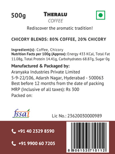 Regular Chicory Blends - Theralu 80-20 Coffee (80% Coffee, 20% Chicory)