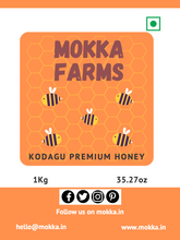 Load image into Gallery viewer, MokkaFarms Kodagu Premium Honey | Artisan Farmer Grown Bee-hive Honey | Small-scale Farmers | Estate Honey | Coorg/ Kodagu, Karnataka, India | Sealed PET Bottle |